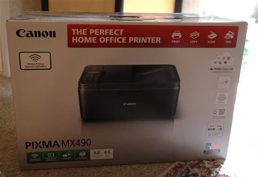 Canon Pixma MX490 Printer - New in Original Box 