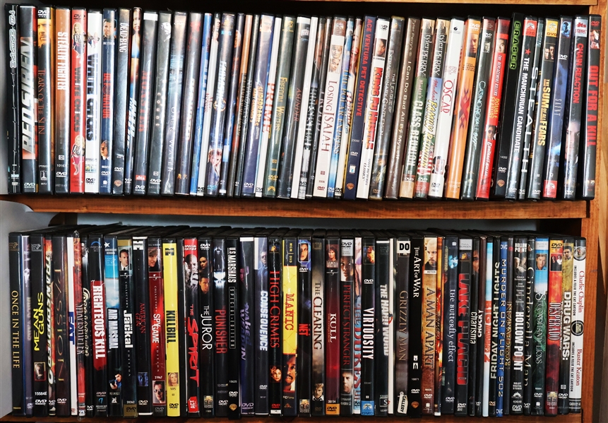 Lot of DVD Movies including "White Chicks" "Open Water" "Losing Isiah" "The Juror" "Kull" "Hollow Point" "Chucky" 