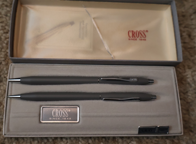 Gray Cross Pen and Pencil Set in Original Box - Brand New - Number 2101 