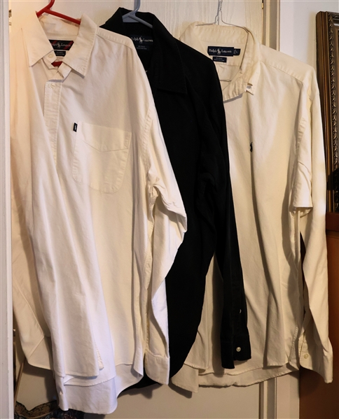 3 Ralph Lauren Button Down Shirts - "Blaire" Size XL and 2 - Blake Size L