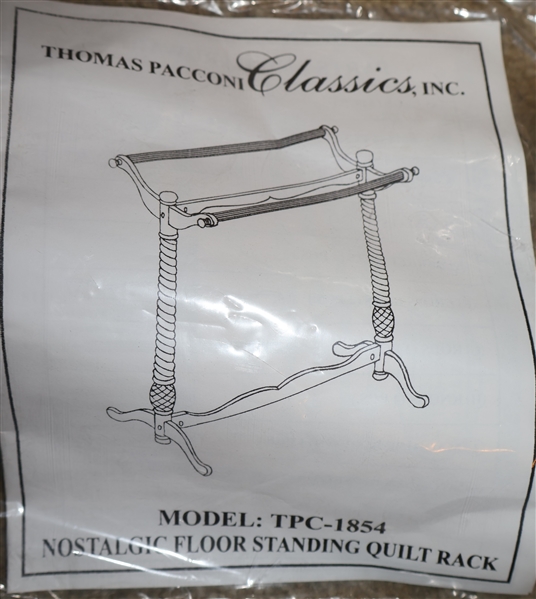 Brand New - Never Assembled Thomas Pacconi Classics "Nostalgic Floor Standing Quilt Rack 