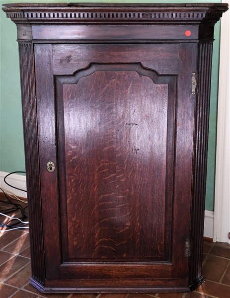 Lot Detail - Eighteenth Century Queen Anne English Oak Hanging Corner ...