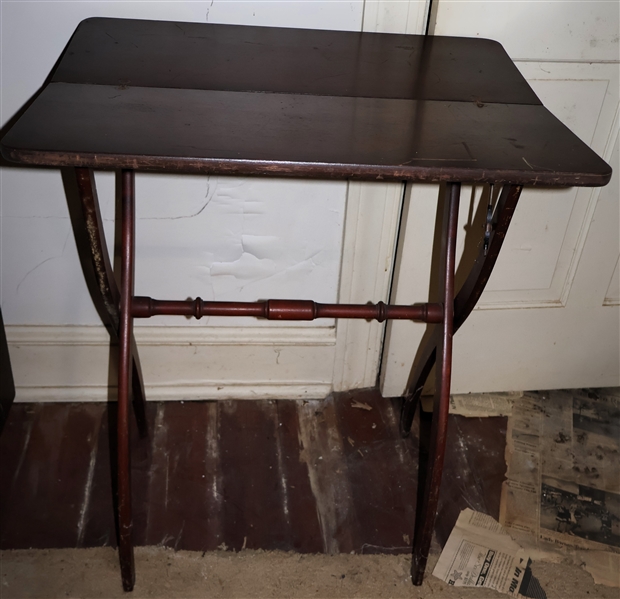 Small Folding Table - Measures 31" Tall 24" by 18" 