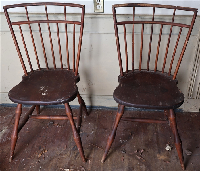 Pair of Plymwood Furniture Co. Birdcage Windsor Chairs - Plymwood Furniture Company - Sugarhill Pine