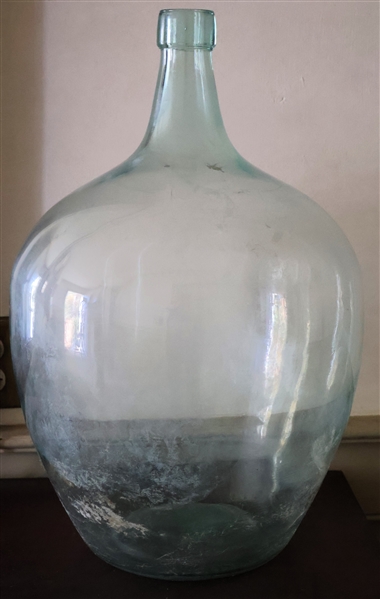 Antique Demi John Bottle - Measures 21 1/2" Tall 13" Across
