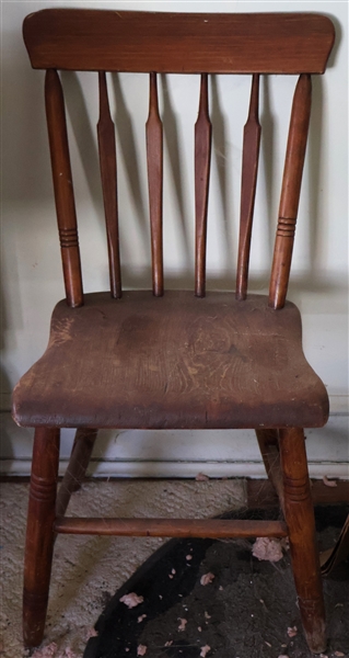 Arrrowback Plank Bottom Side Chair 