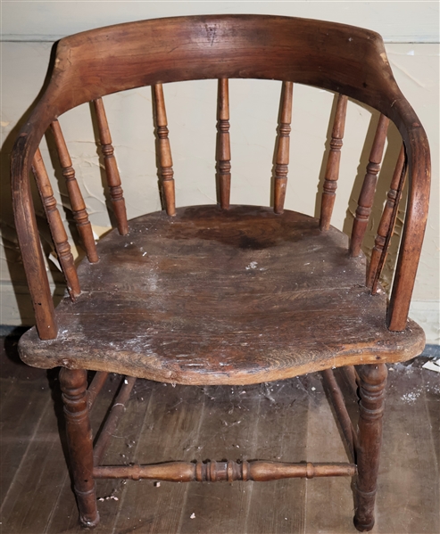 Oak Railroad Chair 