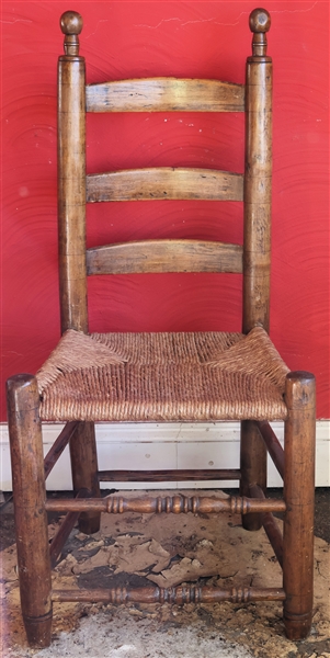 Early Handmade North Carolina Chair - Measures 36" Tall 16" to Seat