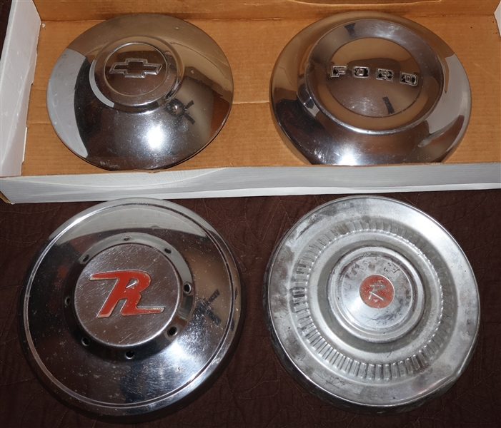 4 Hubcaps Ford, Chevy, and 2 Rambler