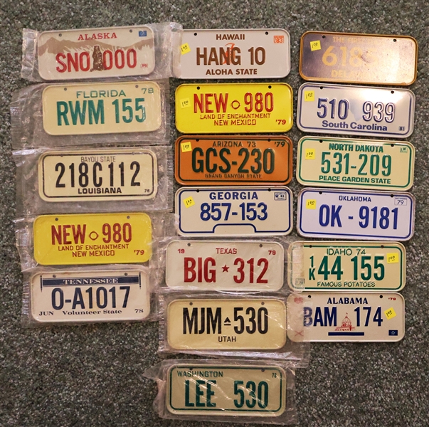 18 - 1979- 1983 Wheaties Metal License Plates 