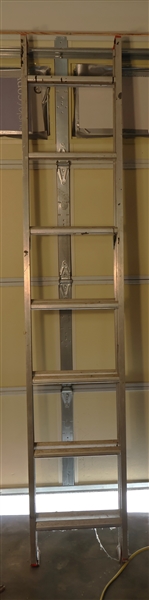 White Metal (Aluminum) 14 Foot Extension Ladder 