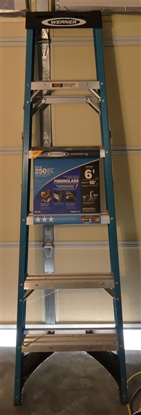 Werner 6 Foot Fiberglass Ladder - Brand New with Original Paper Tags