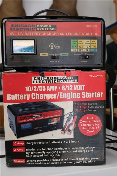Chicago Electric Power Systems Battery Charger with Original Box