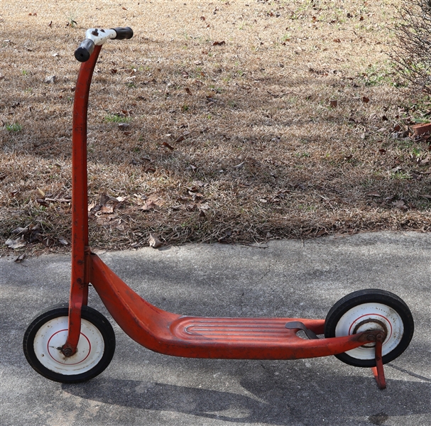 Red Metal Scooter 