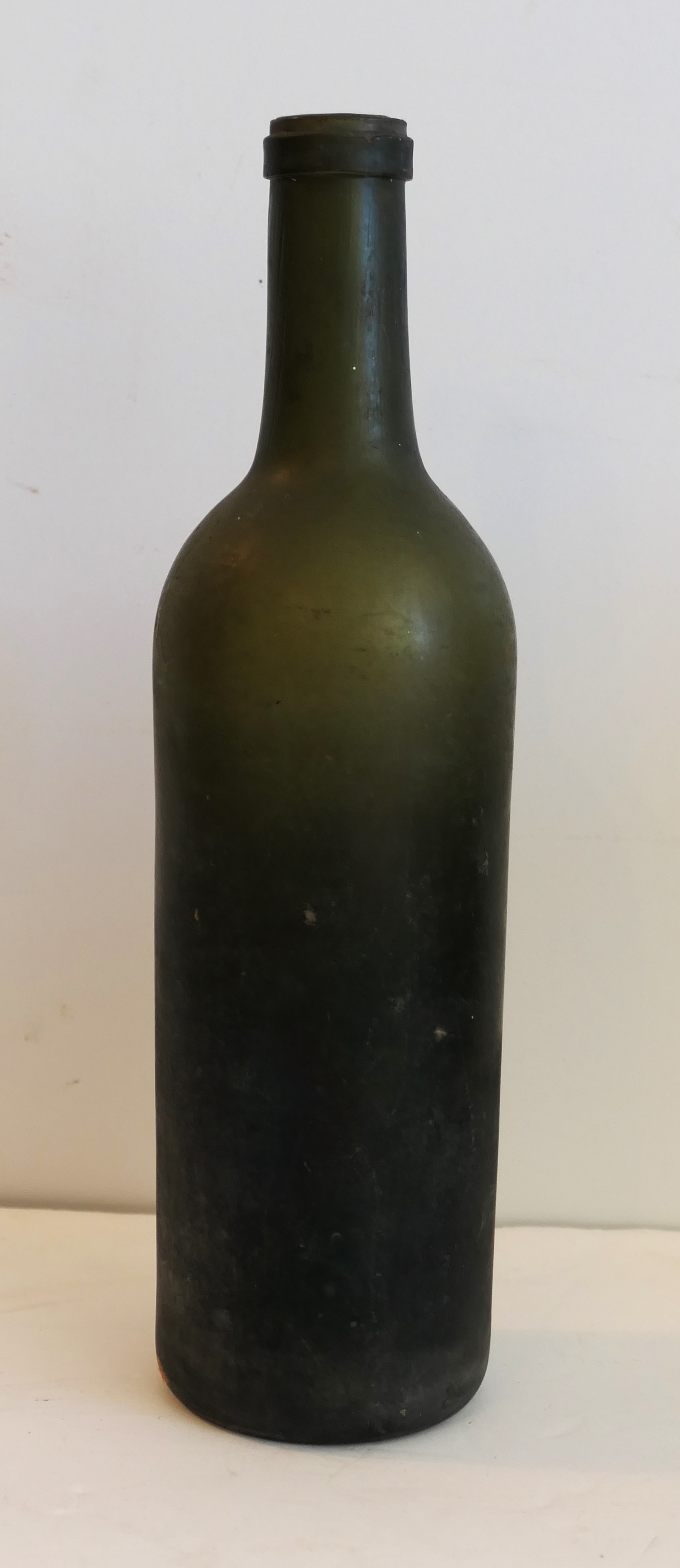 Lot Detail - Eighteenth Century Blown Glass Shipwreck Bottle - Dark ...