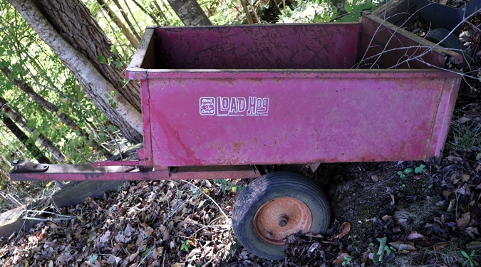Red Dawg "Load Hog" Garden Dump Trailer - Measures 43" by 33"