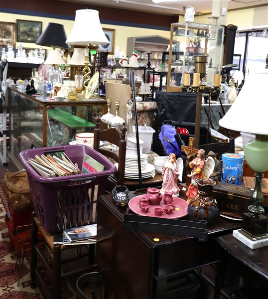 Lamps, China, Figurines, Showcases, More