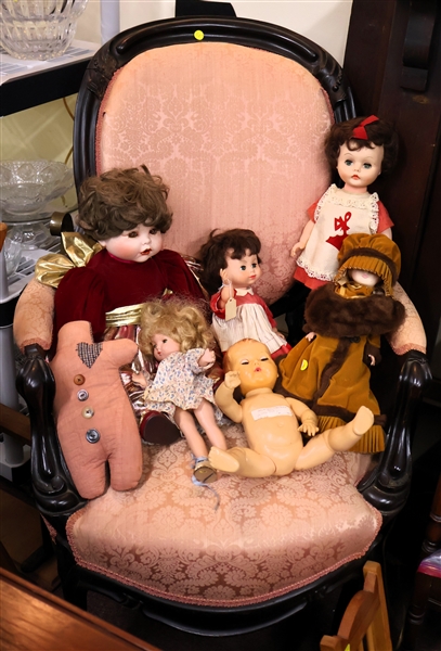 Parlor Chair and Dolls