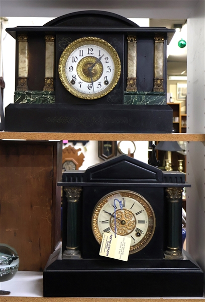 Iron and Onyx Clocks