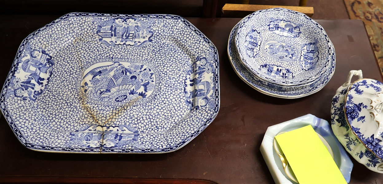 Blue and White Dishware