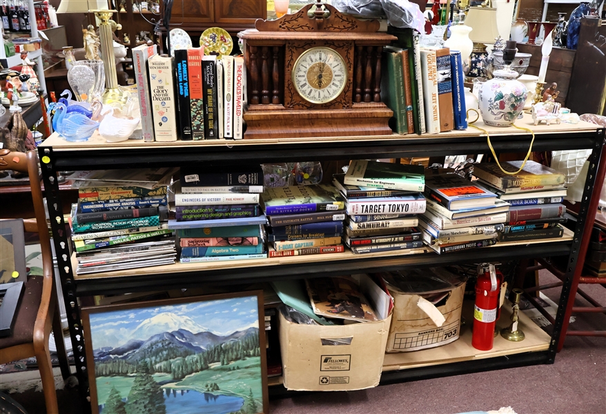 Many Books and Clocks