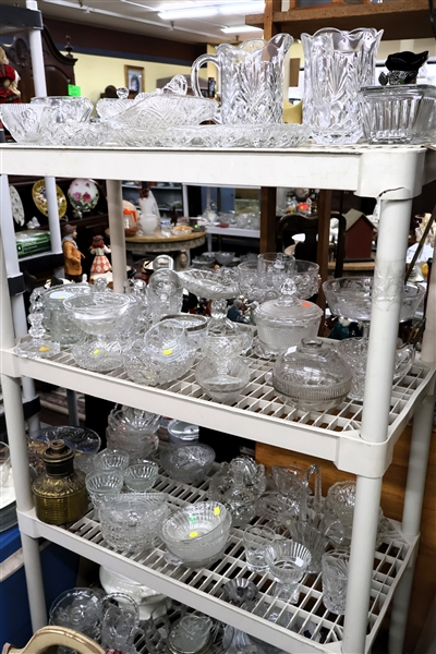 Assorted Glassware, Pitchers, Bowls, Compotes