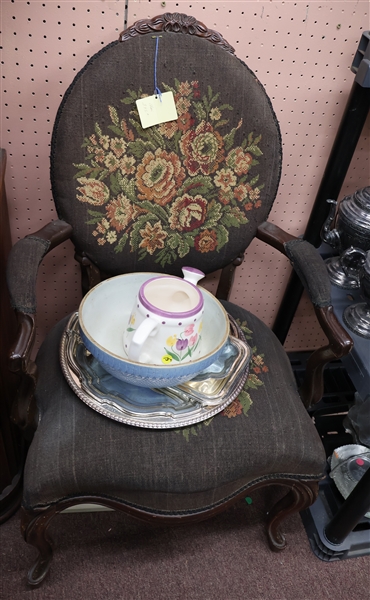 Needlepoint Parlor Chair