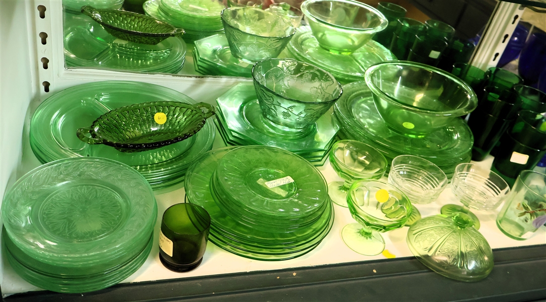 Green Depression Glass