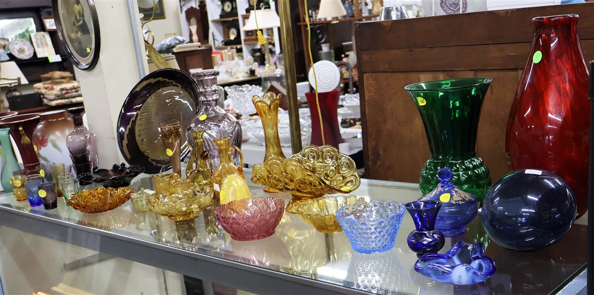 Art Glass, Moon and Star Glass, Vases, 