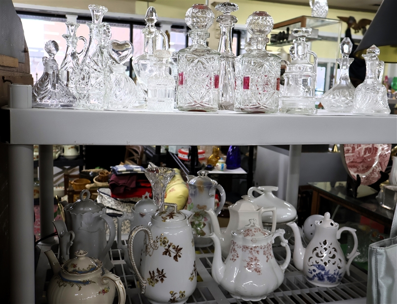 Decanters and Tea Pots