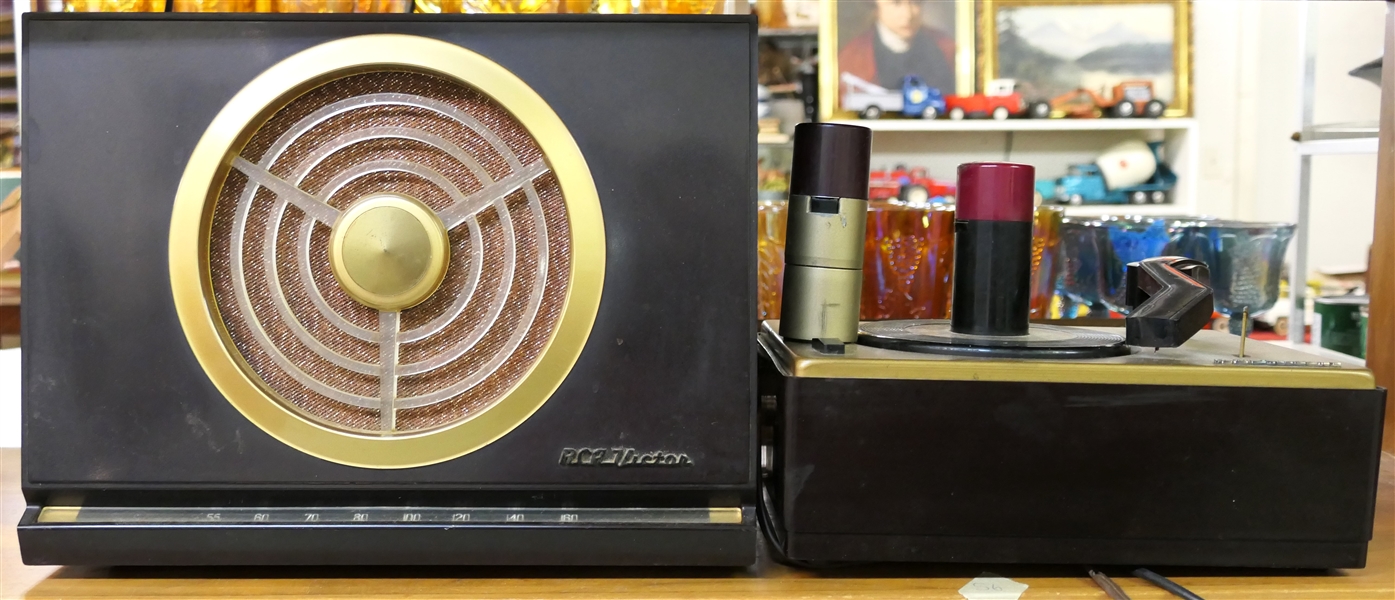 RCA Victor Radio and 45 Record Player 