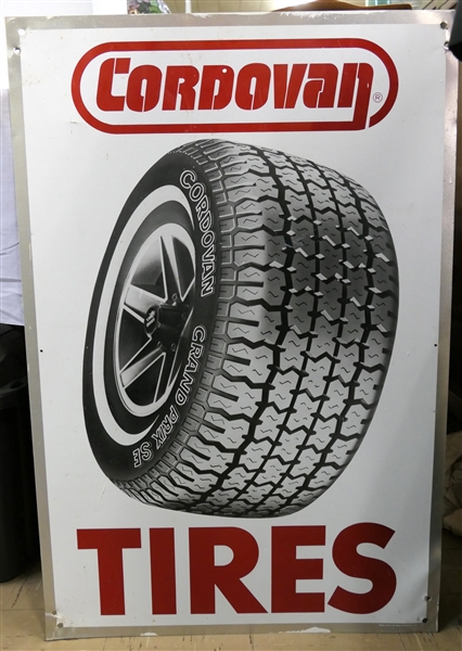 Cordovan Tires - Metal Sign -Sign Measures 36" by 24" 