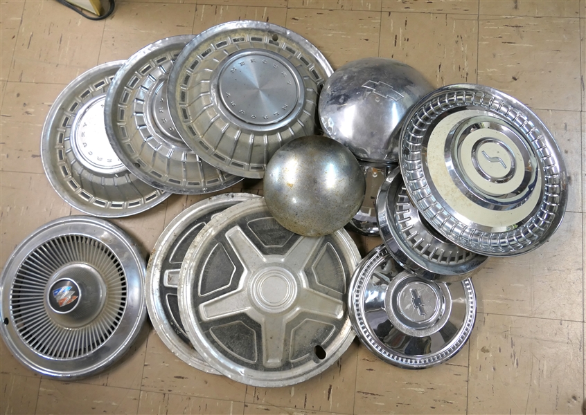 Collection of Vintage Hub Caps 