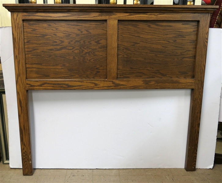 Paneled Oak Frame - Headboard or Mantle - Measuring 54" tall 62" Across