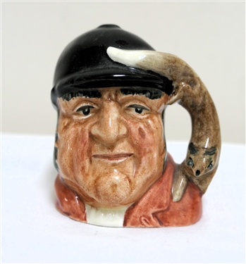 Royal Doulton "Gone Away" Miniature Character Jug / Pitcher - D6545 1959 - Measures 2 1/2" Tall 