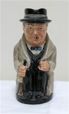 Royal Doulton "Winston Churchill" Character Jug / Pitcher - Measures 5" tall 