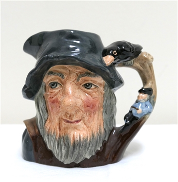 Royal Doulton "Rip Van Winkle" Designed by G. Blower - Character Jug / Pitcher - 1954 - Measures 4 1/2" tall 
