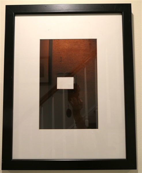 Original Framed and Matted Photograph of Window - Frame Measures 33 1/2" by 18 1/2" 