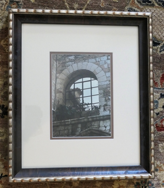 Beautiful Framed Photograph of Arched Stone Window  - Signed and Dated 03/20 on Reverse - Frame Measures 18" by 15"