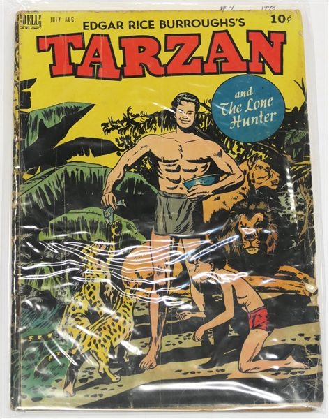  Dell Comics  - Edgar Rice Burroughss Tarzan 10 Cent Comic Book - 1948 #4