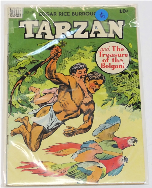  Dell Comics  - Edgar Rice Burroughs Tarzan 10 Cent Comic Book - 1949 #10