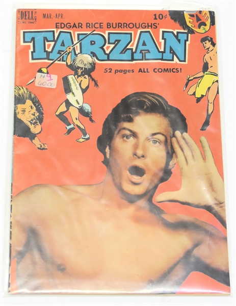  Dell Comics  - Edgar Rice Burroughs Tarzan 10 Cent Comic Book - 1950 #14