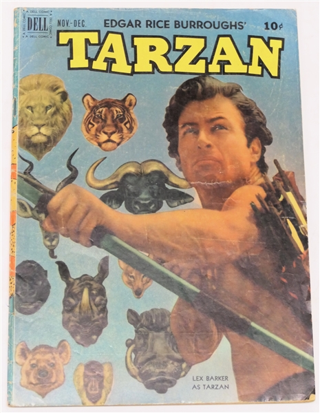  Dell Comics  - Edgar Rice Burroughs Tarzan 10 Cent Comic Book - 1950 #18