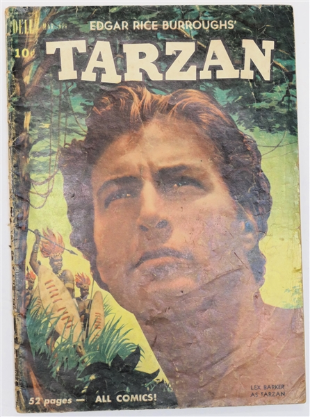  Dell Comics  - Edgar Rice Burroughs Tarzan 10 Cent Comic Book  - 1951 #20