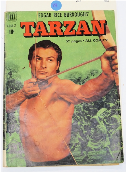  Dell Comics  - Edgar Rice Burroughs Tarzan 10 Cent Comic Book  - 1951 #23