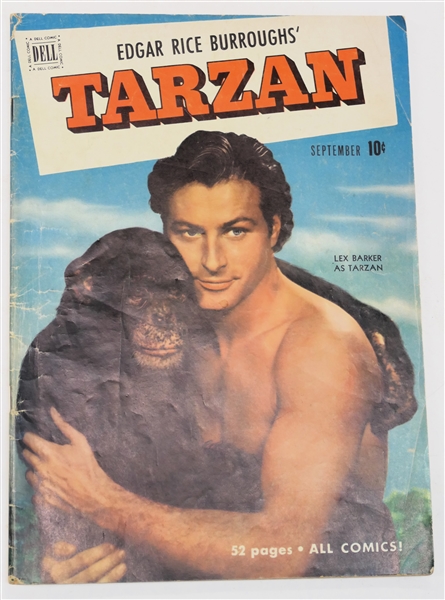  Dell Comics  - Edgar Rice Burroughs Tarzan 10 Cent Comic Book  - 1951 #24