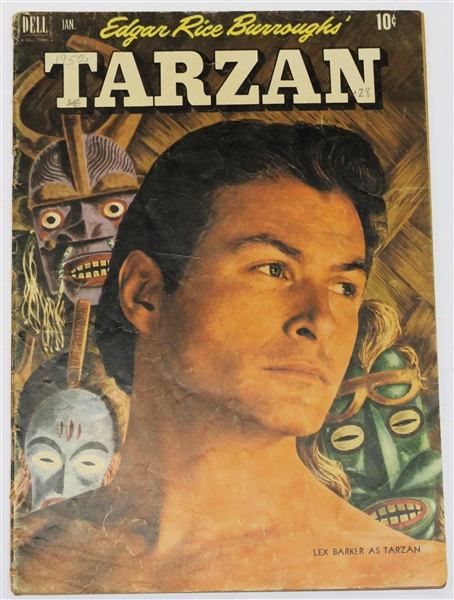  Dell Comics  - Edgar Rice Burroughs Tarzan 10 Cent Comic Book  - 1952 #28