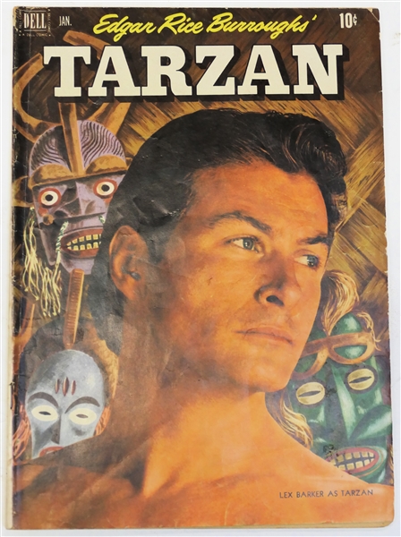  Dell Comics  - Edgar Rice Burroughs Tarzan 10 Cent Comic Book  - 1952 #28