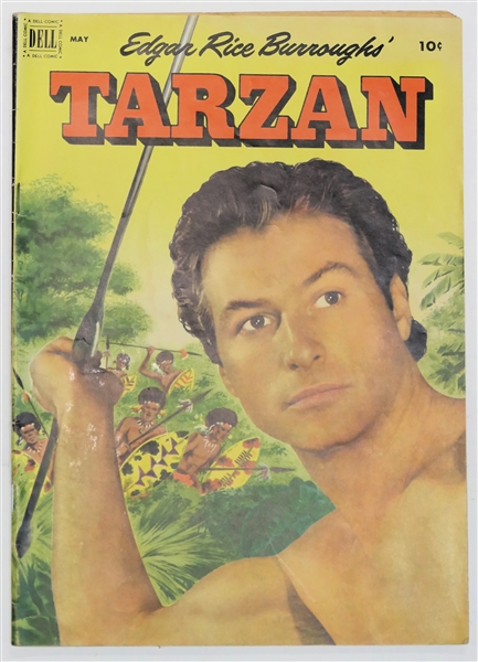  Dell Comics  - Edgar Rice Burroughs Tarzan 10 Cent Comic Book  - 1952 #32