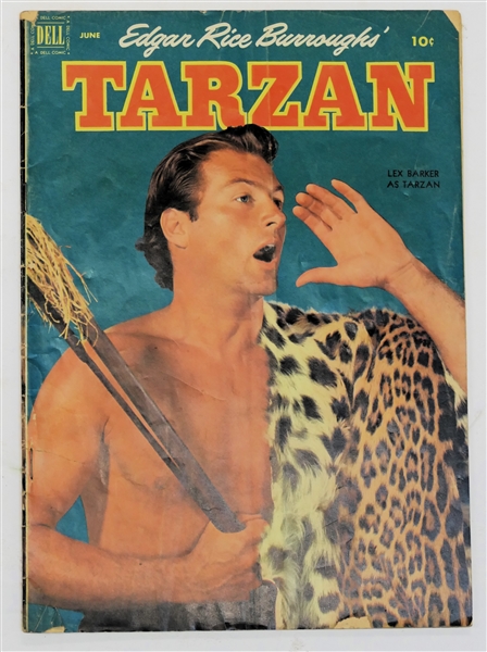  Dell Comics  - Edgar Rice Burroughs Tarzan 10 Cent Comic Book  - 1952 #33